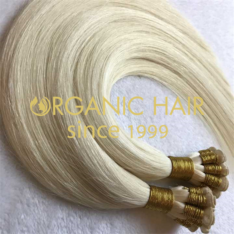 Piano color Hand tied weft,flat and thin knot H102